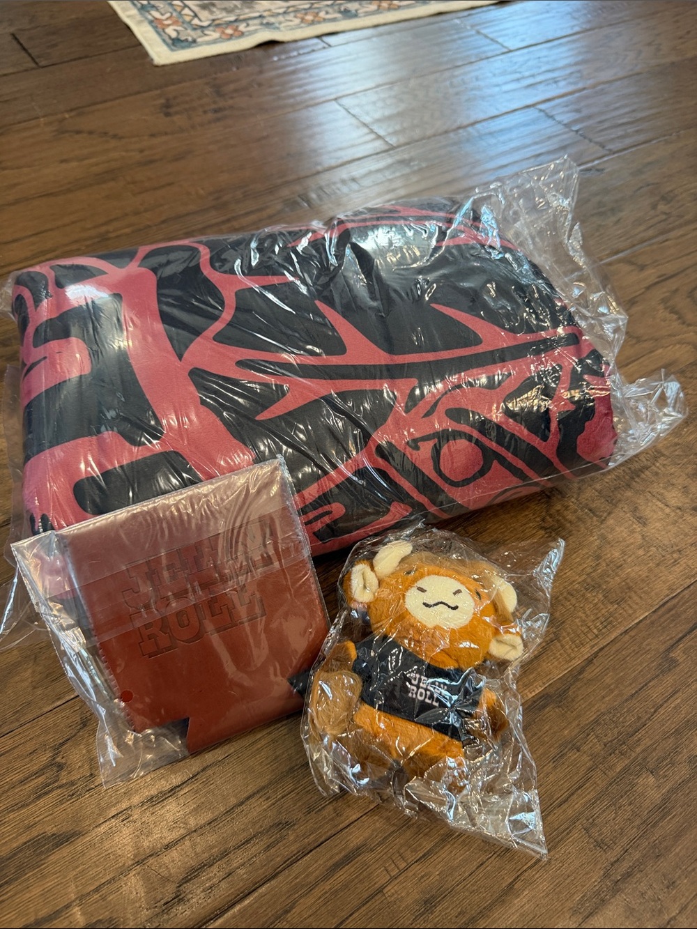 Jellyroll VIP concert package Leather koozie, keychain and big plush blanket